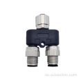 M12 Y-Stecker Buchse zu Stecker